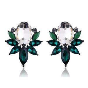 Green Stud Earrings